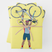Radfahrer Fahrradfahren Geschenkpapier Set (Beispiel)