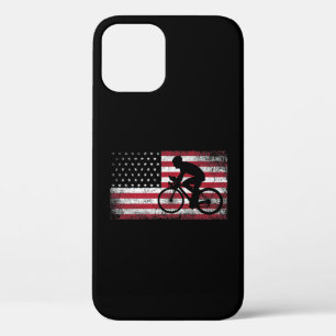 Radfahrer Fahrradfahrer - Amerikanische Flagge am Case-Mate iPhone Hülle