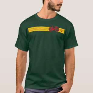 Radfahrer Flagge New Mexico NM Zia Liebe Fahrradre T-Shirt