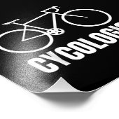 Radfahrer Funny Bicyke Gift Fotodruck (Ecke)