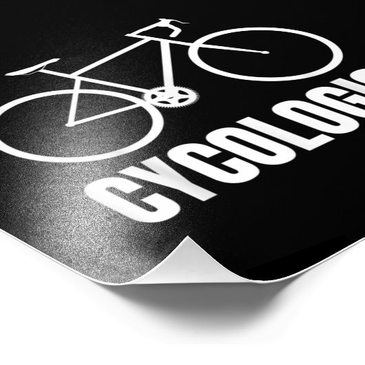 Radfahrer Funny Bicyke Gift Fotodruck (Ecke)