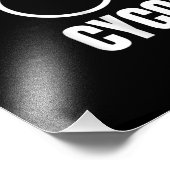 Radfahrer Funny Bicyke Gift Fotodruck (Ecke)