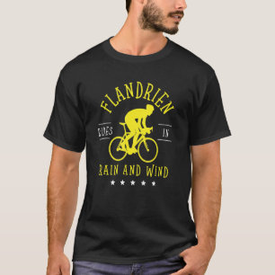 Radfahrer für Belgium Cycling oder Roubaix Fahrrad T-Shirt