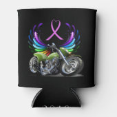 Radfahrer für die Heilung - Krebsbewusstsein Dosenkühler (Vorderseite)