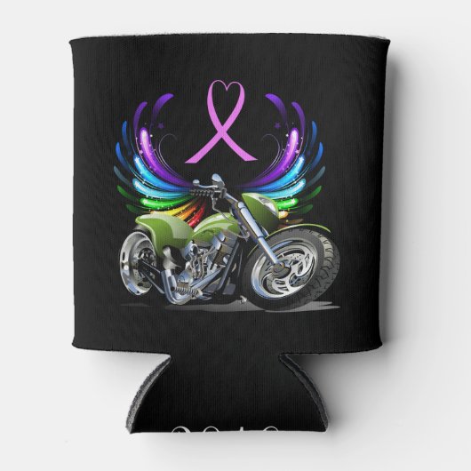 Radfahrer für die Heilung - Krebsbewusstsein Dosenkühler (Vorderseite)