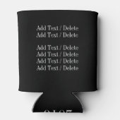 Radfahrer für die Heilung - Krebsbewusstsein Dosenkühler (Rückseite)