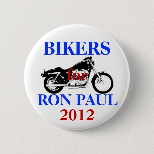 Radfahrer für Ron Paul-Knopf Button (Vorderseite)