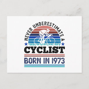 Radfahrer, geboren 1974, 50. Geburtstagsgeschenke  Postkarte
