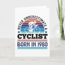 Radfahrer geboren 1980 40. Geburtstagsgeschenke Ra