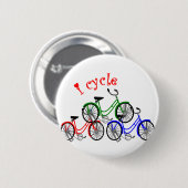 Radfahrer-Geschenke (Radsport) Design Button (Vorne & Hinten)
