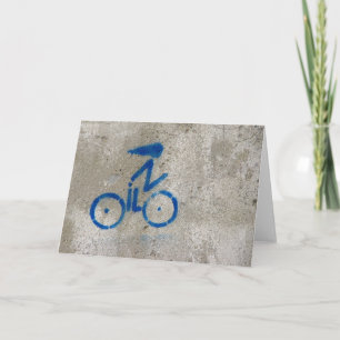 Radfahrer-Graffiti-Karte Karte
