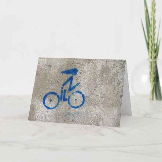 Radfahrer-Graffiti-Karte Karte (Vorderseite)