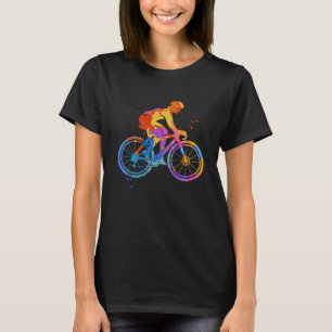 Radfahrer Grafischer Straßenrad Fahrrad T-Shirt