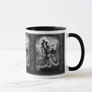 Radfahrer-Hexe Tasse