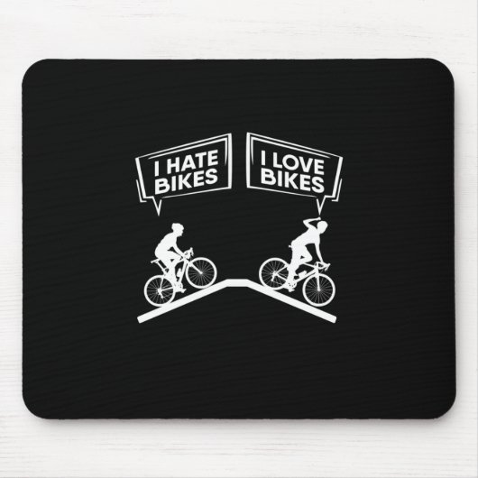 Radfahrer I Liebe Bikes Mousepad (Vorne)