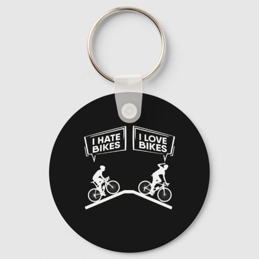 Radfahrer I Liebe Bikes Schlüsselanhänger (Vorderseite)