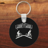 Radfahrer I Liebe Bikes Schlüsselanhänger (Vorderseite)
