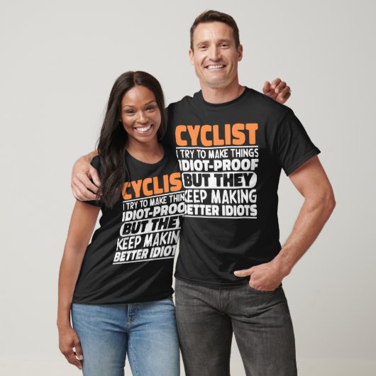 Radfahrer Ich versuche Dinge zu machen, die Lustig T-Shirt (Unisex)