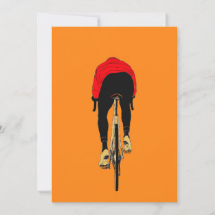 Radfahrer in Bewegung Einladung
