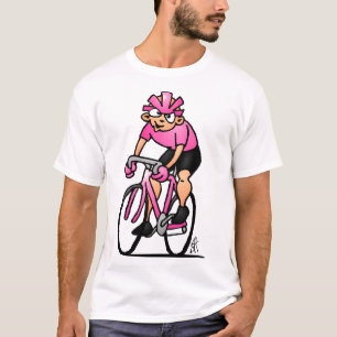 Radfahrer in der Maglia Rosa T-Shirt