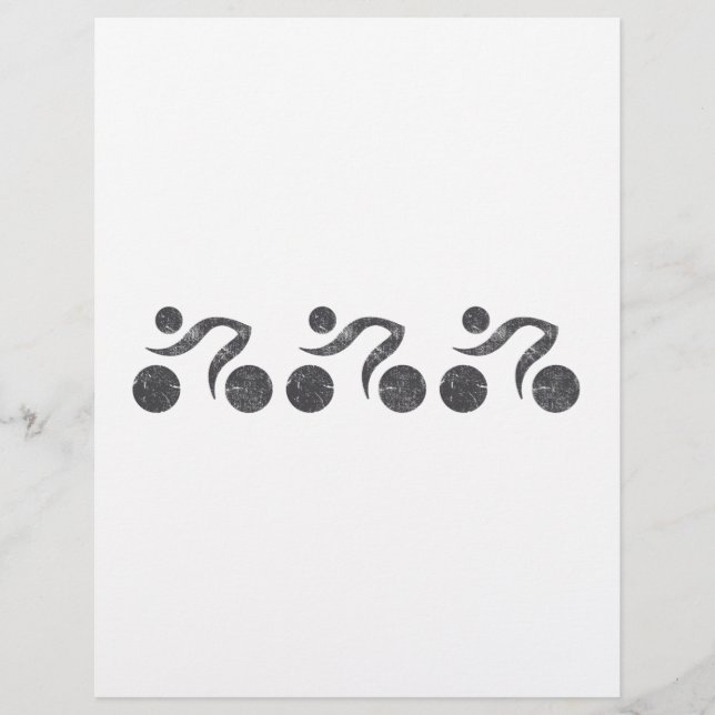 Radfahrer in Grau (Vorderseite)