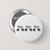 Radfahrer in Grau Button (Vorne & Hinten)