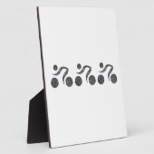 Radfahrer in Grau Fotoplatte (Seite)