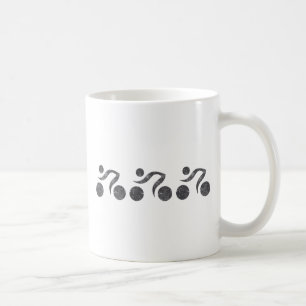 Radfahrer in Grau Kaffeetasse