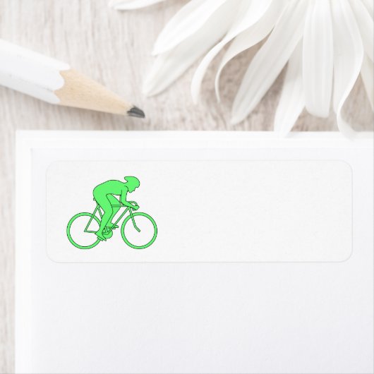 Radfahrer in Grün. (Insitu)