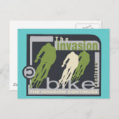Radfahrer-Invasionshirts und -geschenke Postkarte (Vorne/Hinten)