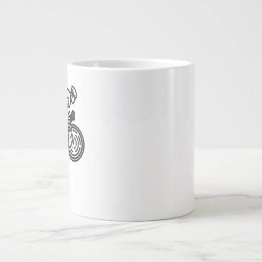 Radfahrer Jumbo-Tasse (Vorderseite)