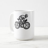 Radfahrer Kaffeetasse (Vorderseite Links)
