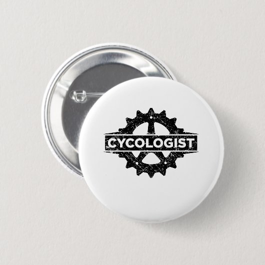 Radfahrer-Komiker Button (Vorne & Hinten)