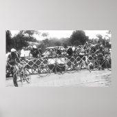 Radfahrer können auf der Bahnübergang Tour de F ni Poster (Vorne)