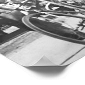 Radfahrer können auf der Bahnübergang Tour de F ni Poster (Ecke)