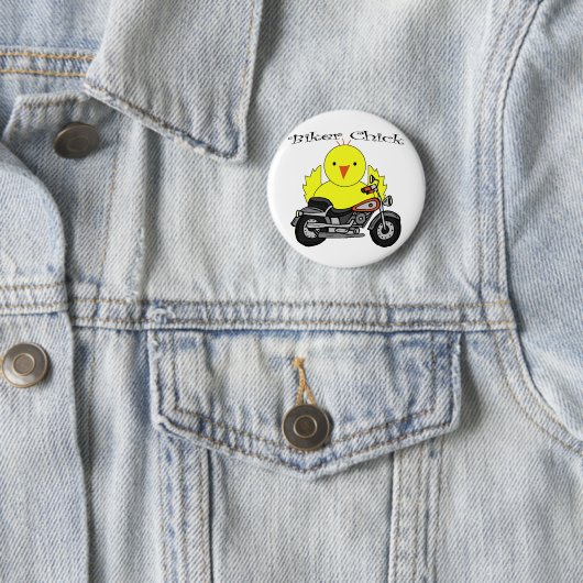 Radfahrer-Küken Button (Beispiel)