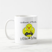 Radfahrer-Küken Kaffeetasse (Links)