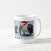 Radfahrer-Küken Kaffeetasse (VorderseiteRechts)