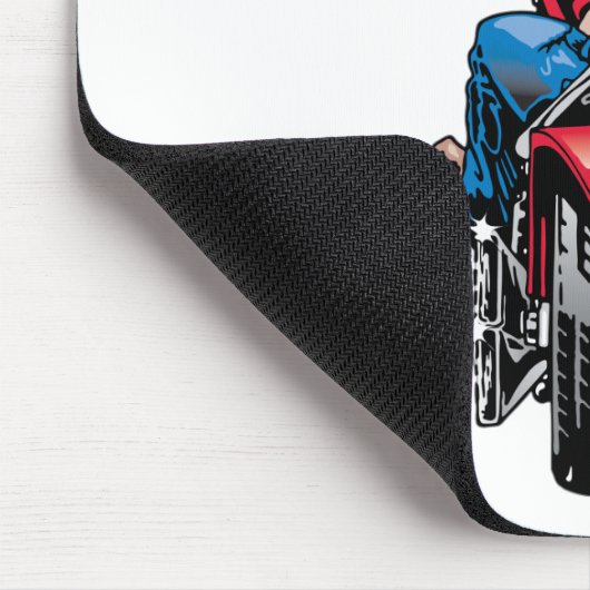 Radfahrer-Küken Mousepad (Ecke)