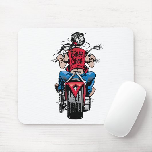 Radfahrer-Küken Mousepad (Mit Mouse)