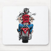 Radfahrer-Küken Mousepad (Vorne)