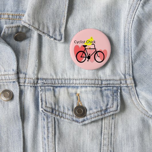 Radfahrer KÜKEN--Radfahren, Button (Beispiel)