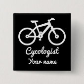 Radfahrer Lover Cycologist gibt Personalisierte Ge Button (Vorderseite)