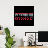 Radfahrer-lustiges Sprichwort Poster (Heimbüro)
