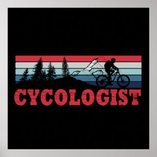 Radfahrer-lustiges Sprichwort Poster