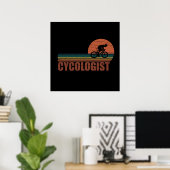 Radfahrer-lustiges Sprichwort Poster (Heimbüro)
