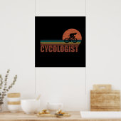 Radfahrer-lustiges Sprichwort Poster (Küche)