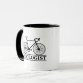 Radfahrer-lustiges Sprichwort Tasse (Vorderseite Links)