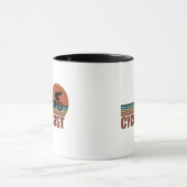 Radfahrer-lustiges Sprichwort Tasse (Zentrum)