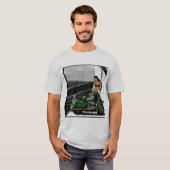 Radfahrer-Mädchen reiten stark T-Shirt (Vorne ganz)